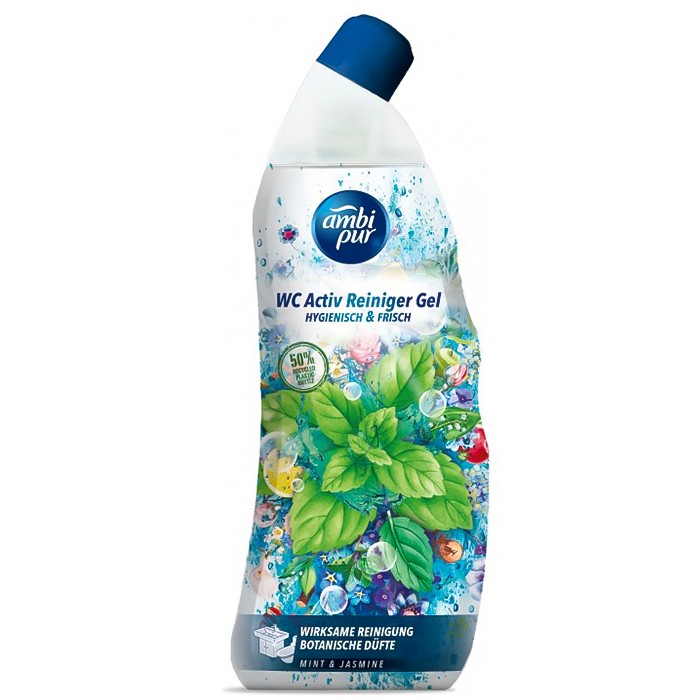 Гель для туалета Ambi Pur WC Botanical Fragrances Мята и жасмин, 750 мл - 